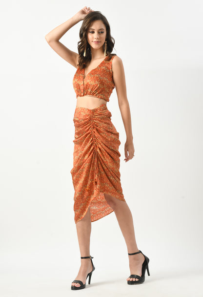 Embrace The Bold And Beautiful With Our Orange Co-Ord Set