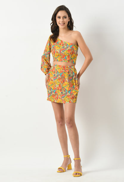 Sun-Kissed Splendor Short Dress: Effortless Summer Glamour