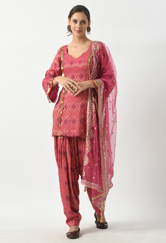 Pretty in Pink Punjabi Suit