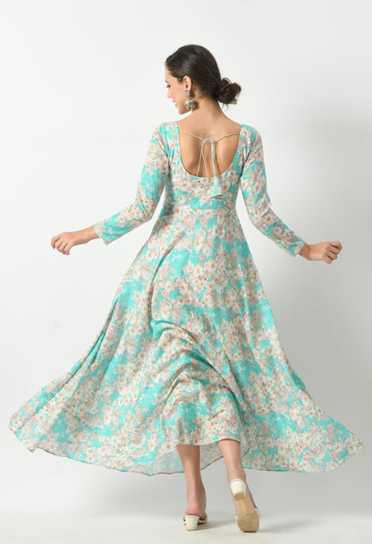 Sky Blue Summer Breeze Long Dress