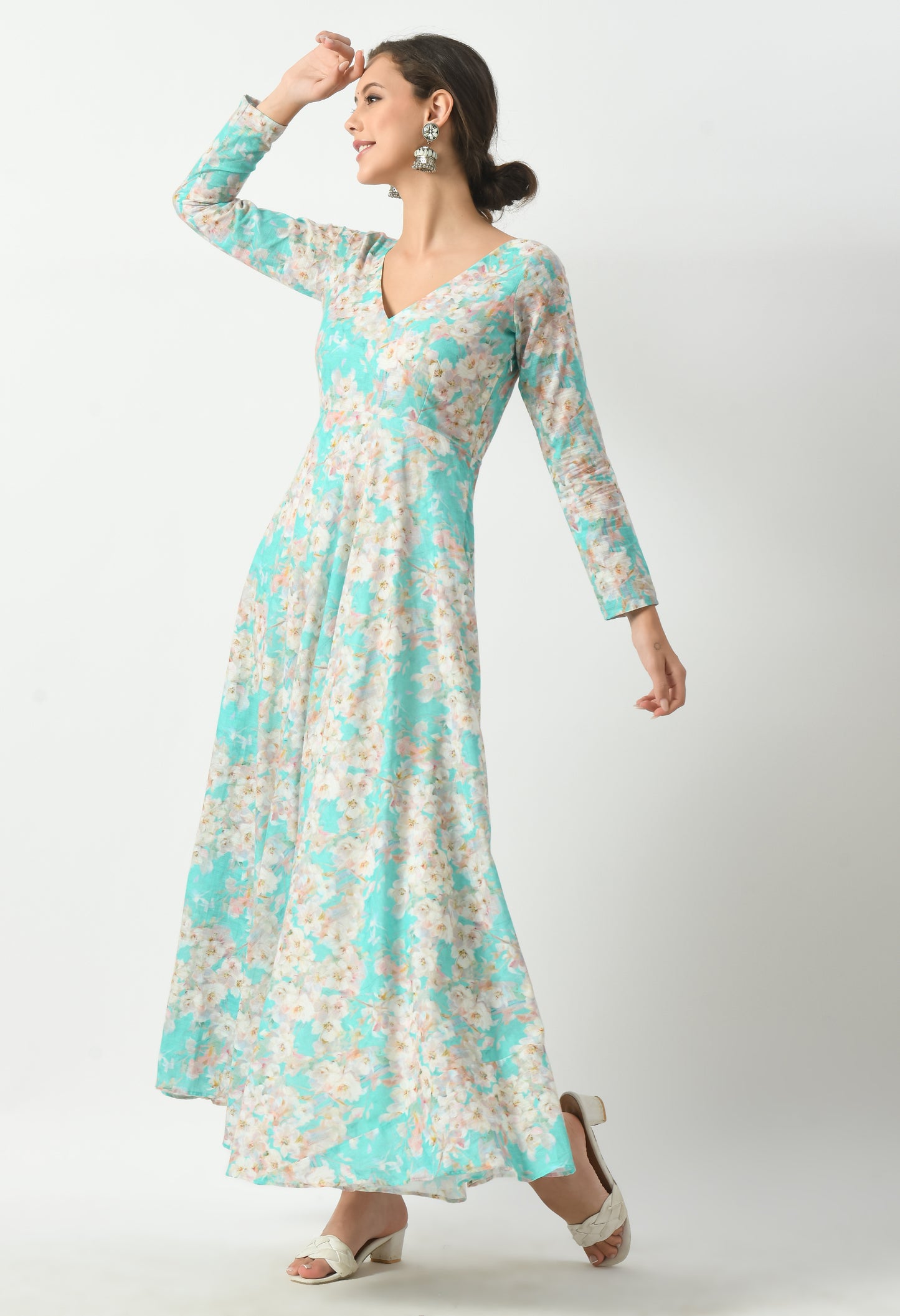 Sky Blue Summer Breeze Long Dress