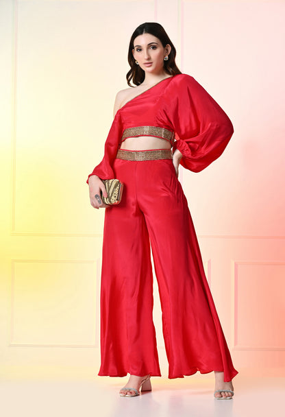 Hot Pink Indo-Western Co-ord Set