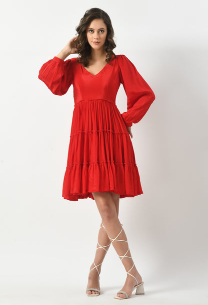 Ruby Allure Frill Dress