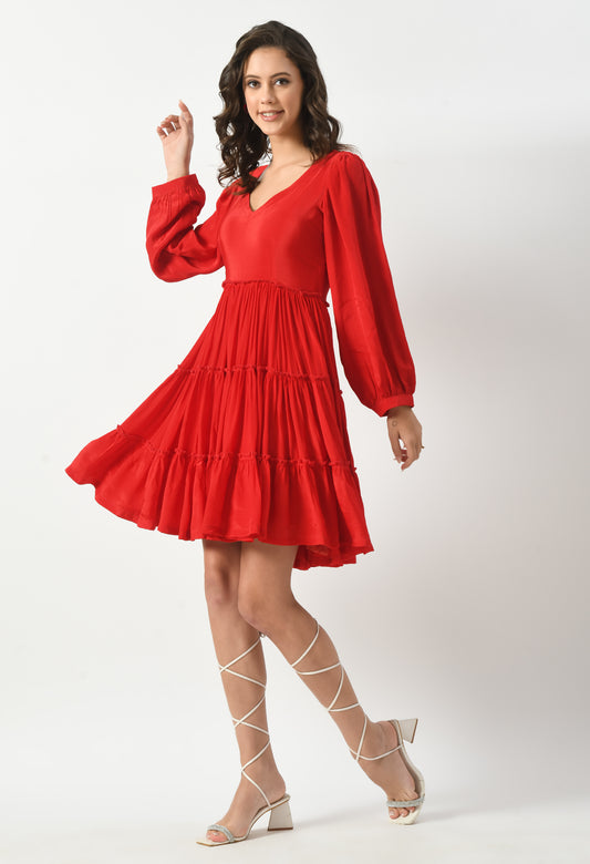 Ruby Allure Frill Dress