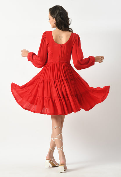 Ruby Allure Frill Dress