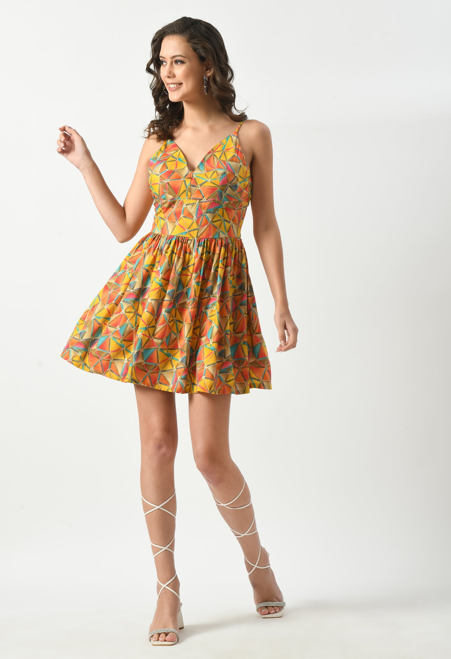 Sun-Kissed Splendor Short Dress