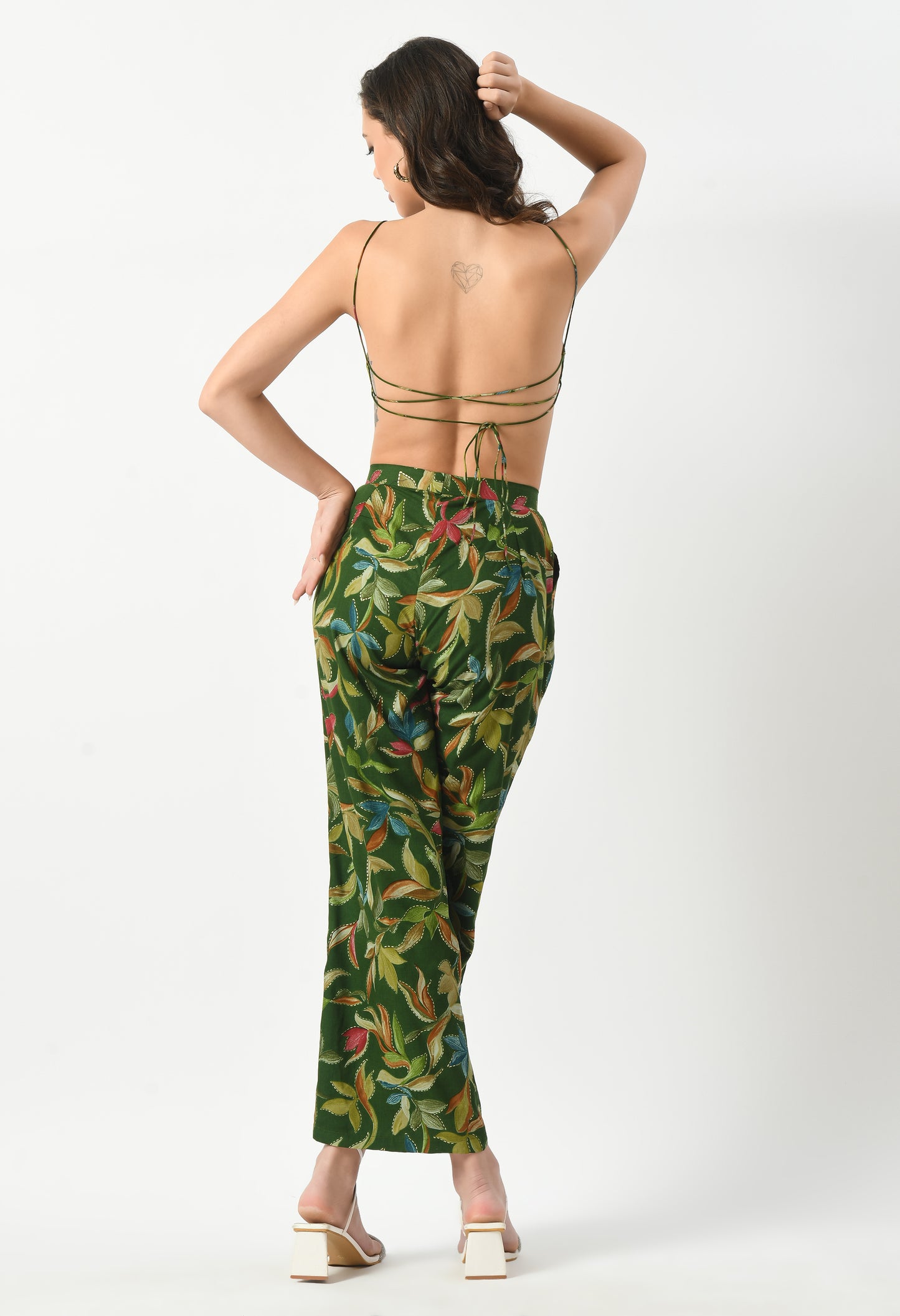 Dark Green Summer Breeze Co-Ord Set